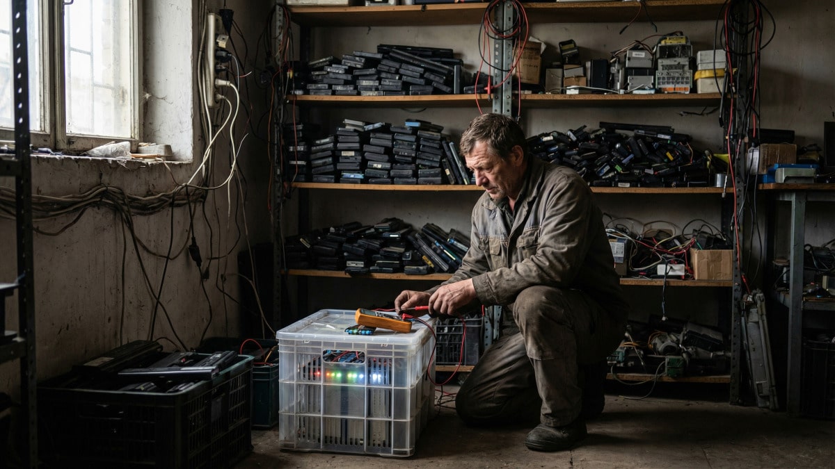 'i started collecting them and i already have more than 650': a user has been powering his home for 10 years using laptop batteries