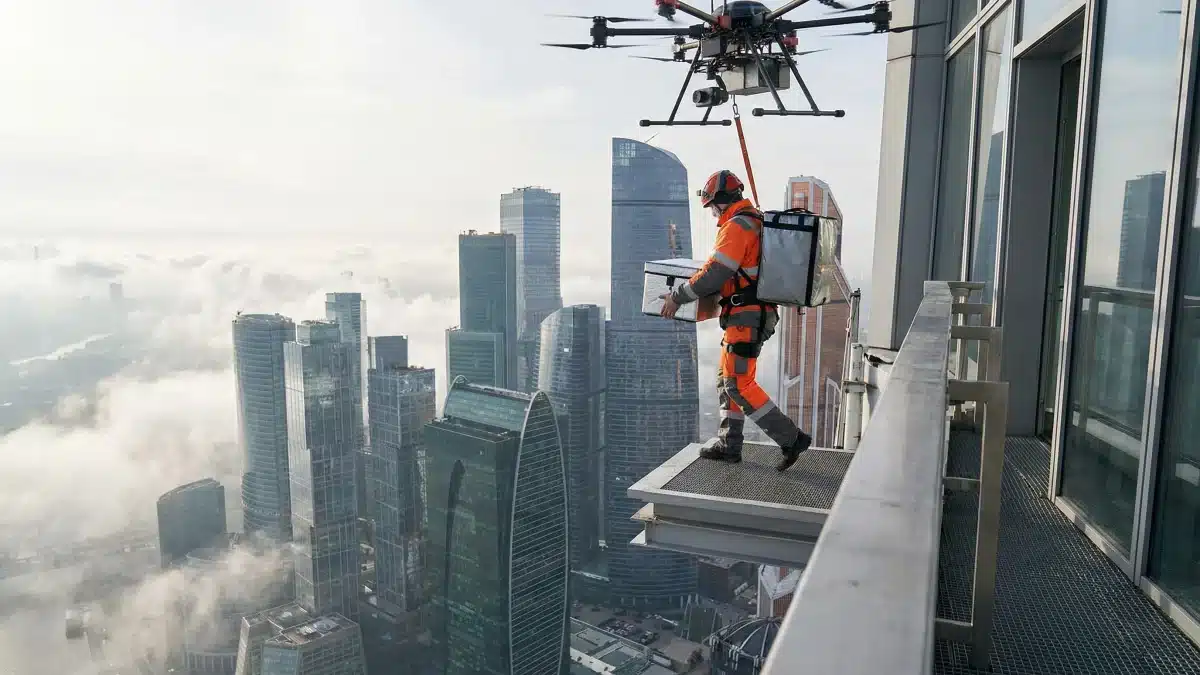In China, skyscrapers are now so tall that a new job has emerged to deliver meals to the top floors